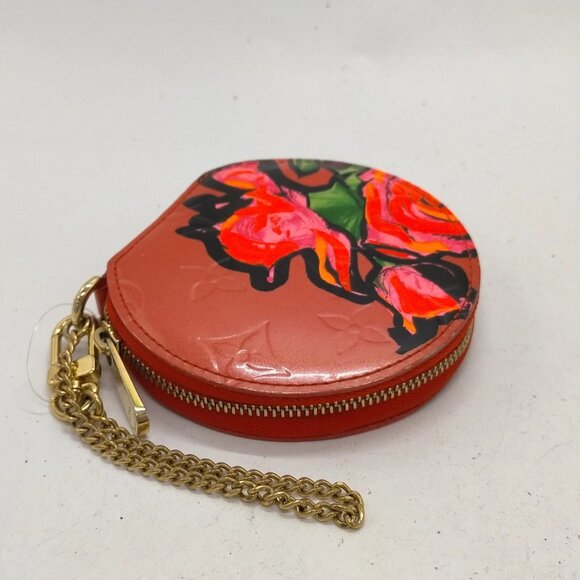 Louis Vuitton LV Coin Case Red Vernis 460-082425 - Picture 3 of 9
